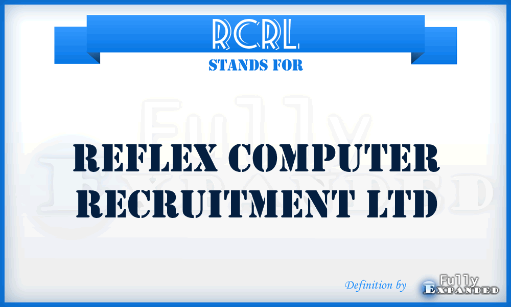 RCRL - Reflex Computer Recruitment Ltd