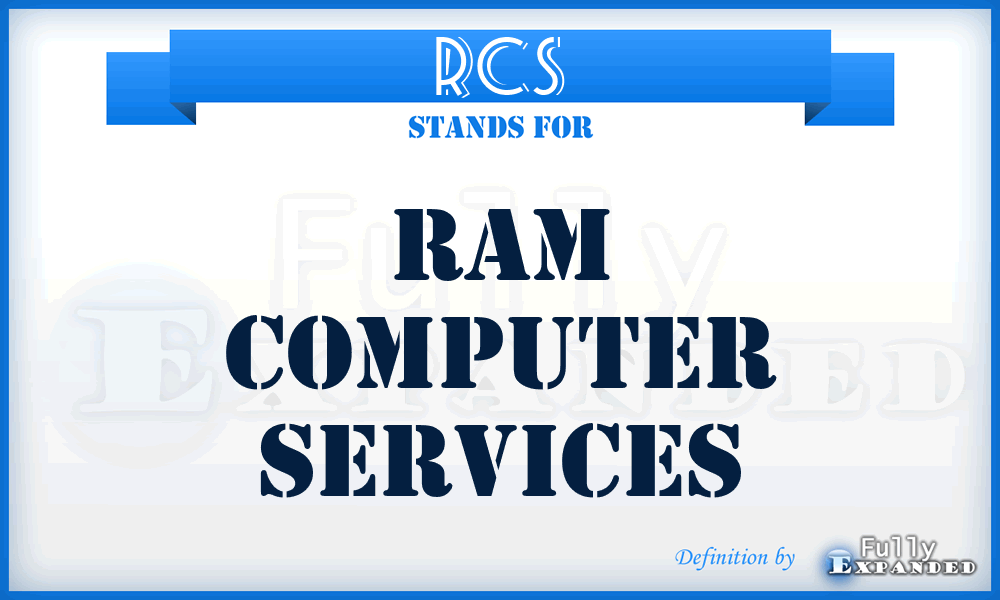 RCS - Ram Computer Services