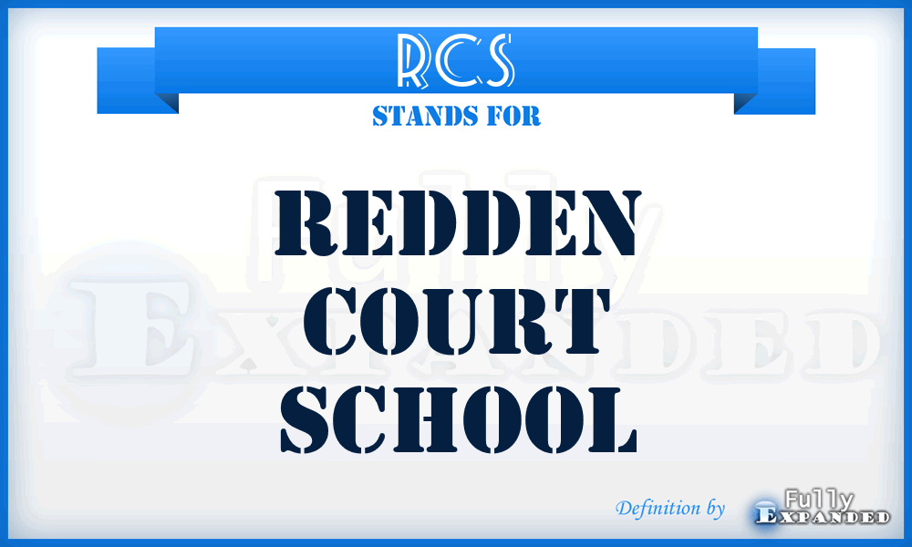 RCS - Redden Court School