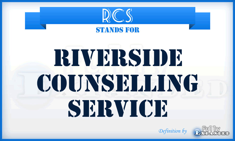 RCS - Riverside Counselling Service