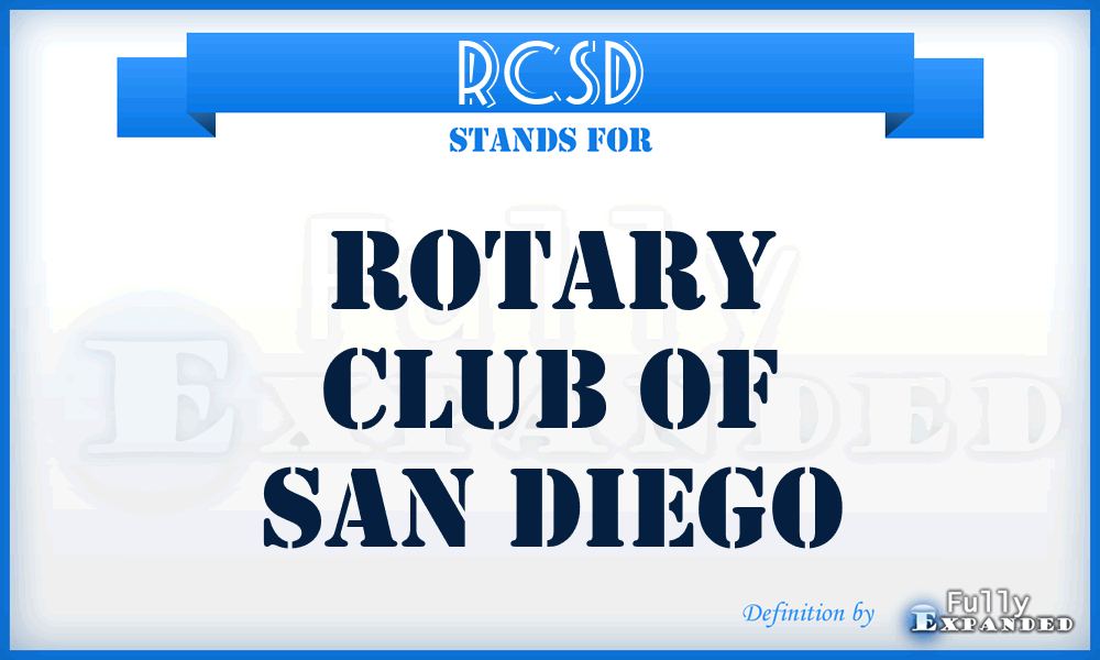 RCSD - Rotary Club of San Diego