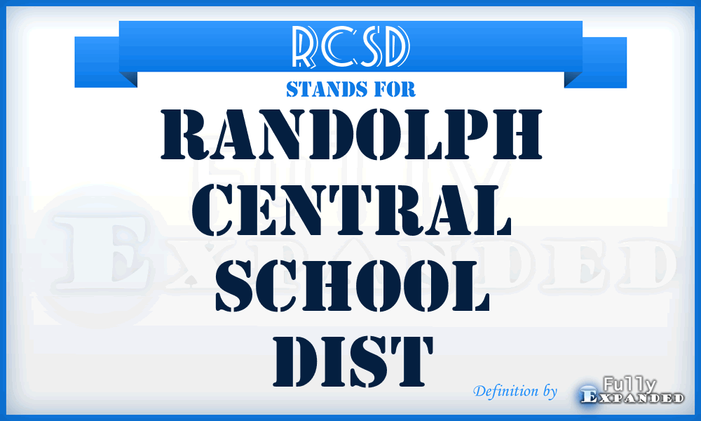 RCSD - Randolph Central School Dist