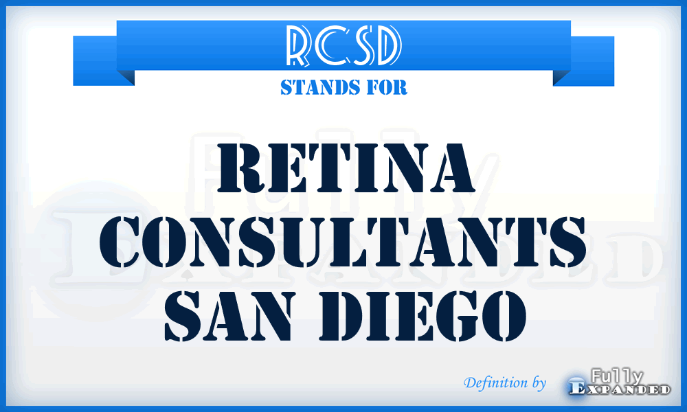 RCSD - Retina Consultants San Diego