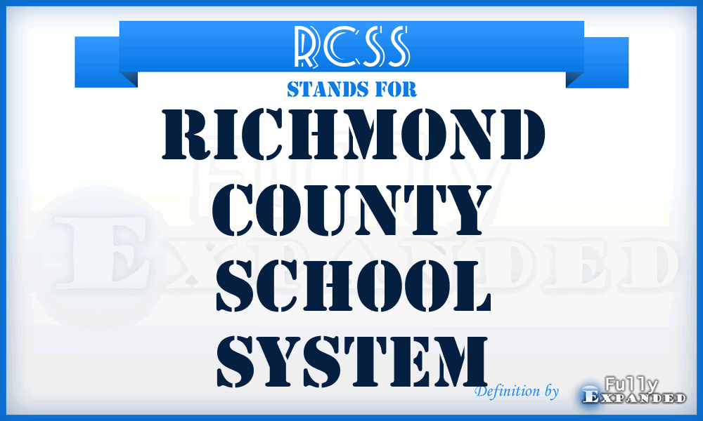 RCSS - Richmond County School System