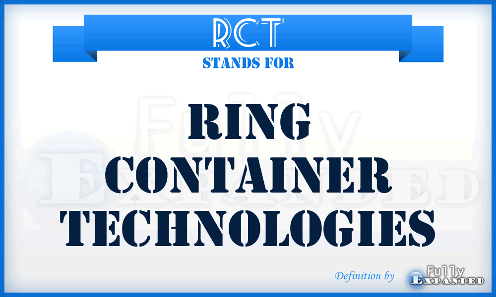 RCT - Ring Container Technologies