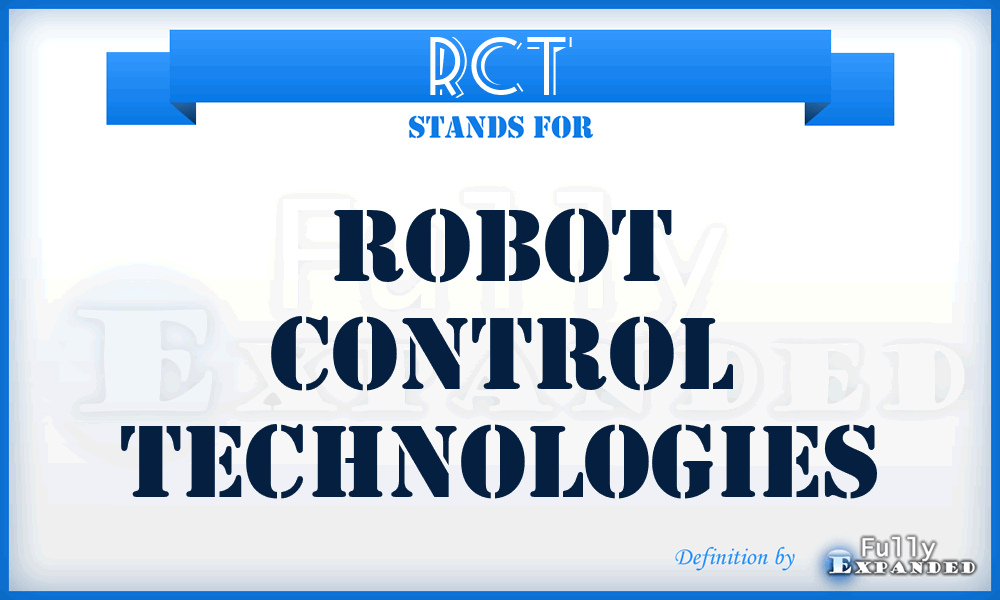 RCT - Robot Control Technologies