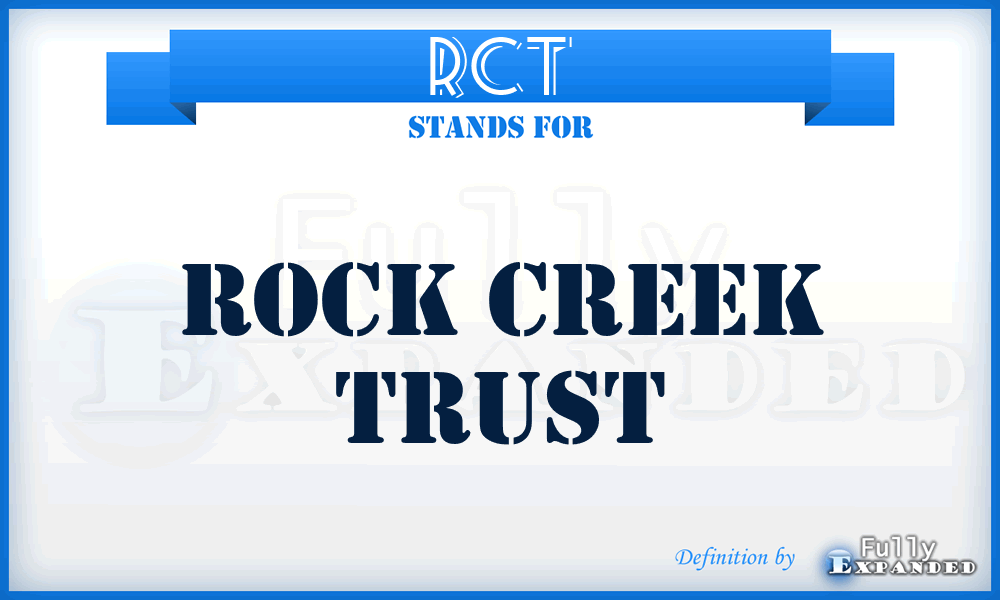RCT - Rock Creek Trust