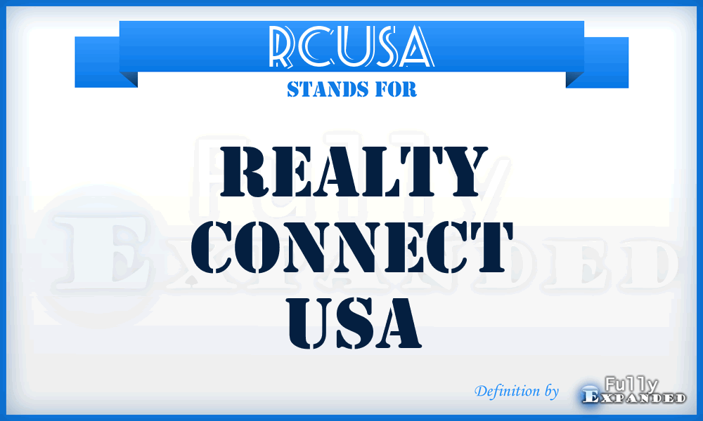 RCUSA - Realty Connect USA