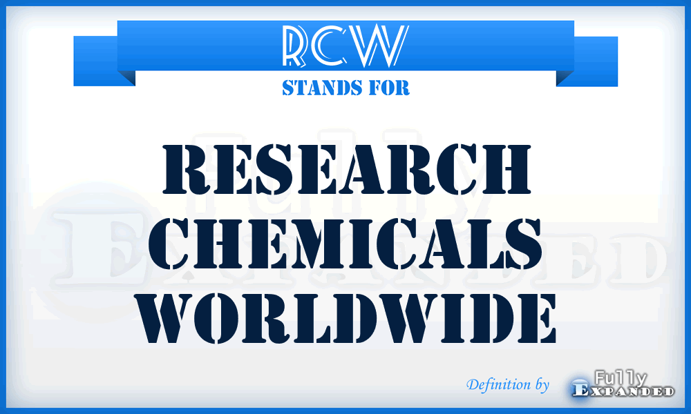 RCW - Research Chemicals Worldwide