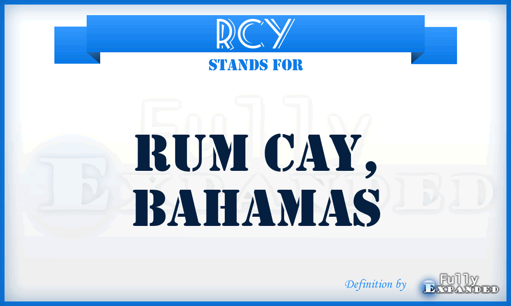 RCY - Rum Cay, Bahamas