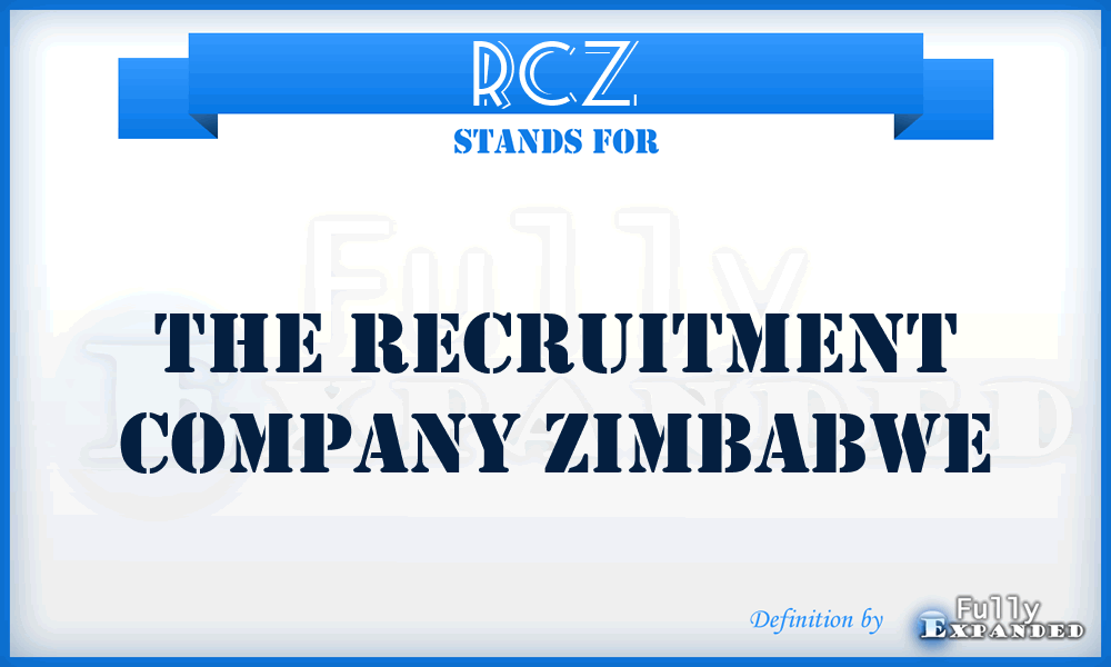 RCZ - The Recruitment Company Zimbabwe