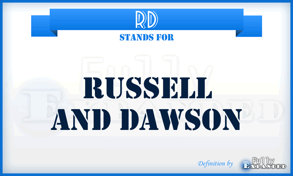 RD - Russell and Dawson