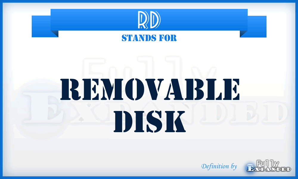 RD - Removable Disk