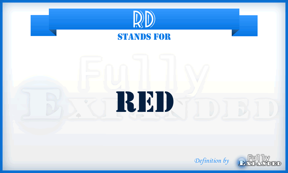 RD - red