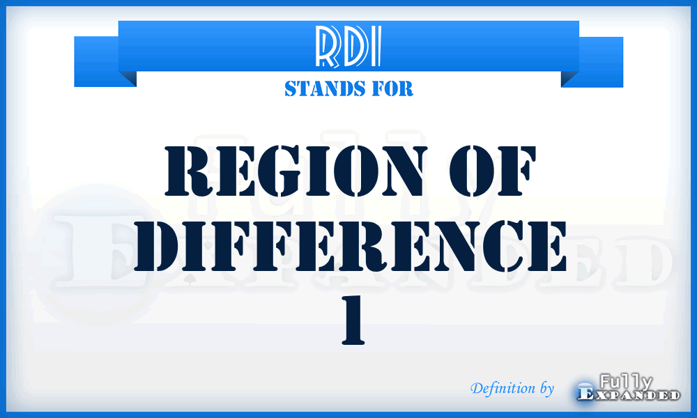 RD1 - region of difference 1