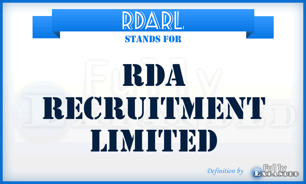 RDARL - RDA Recruitment Limited