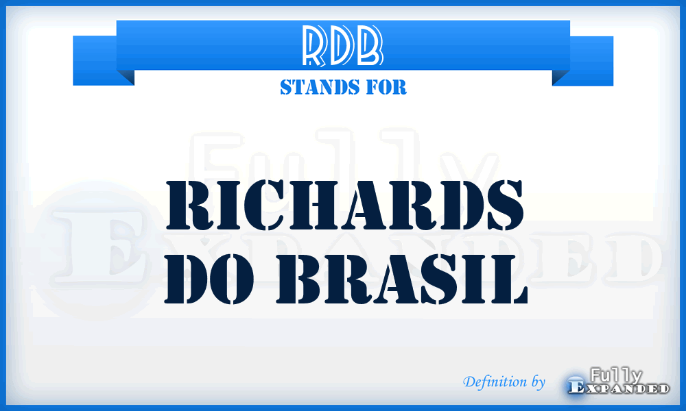 RDB - Richards Do Brasil