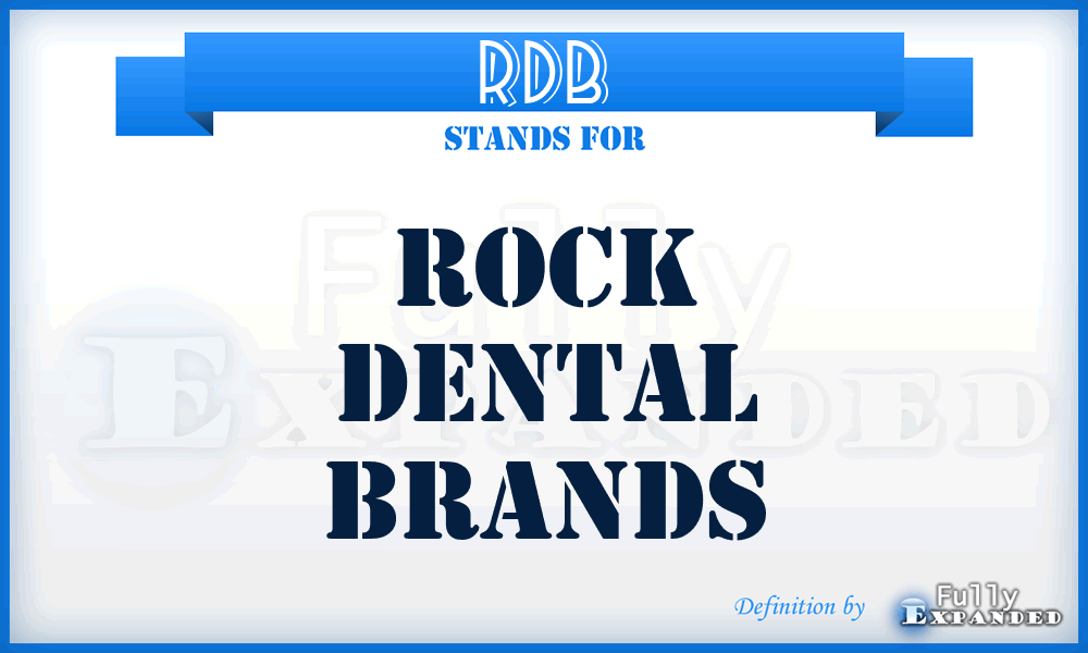 RDB - Rock Dental Brands