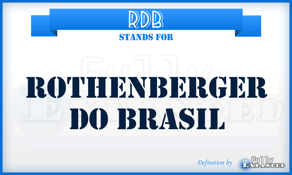 RDB - Rothenberger Do Brasil