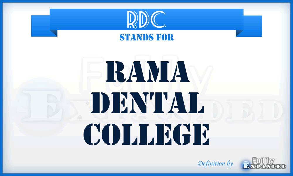 RDC - Rama Dental College