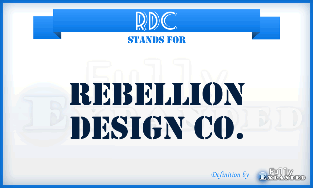 RDC - Rebellion Design Co.