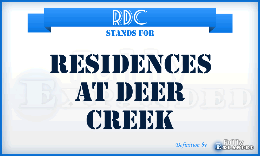 RDC - Residences at Deer Creek