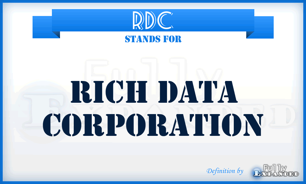 RDC - Rich Data Corporation