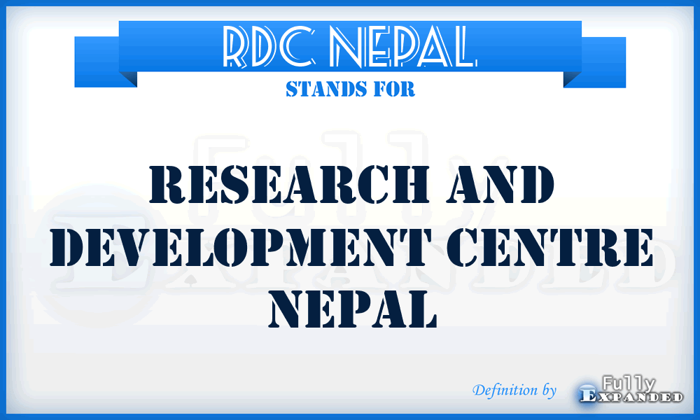 RDC Nepal - Research and Development Centre Nepal