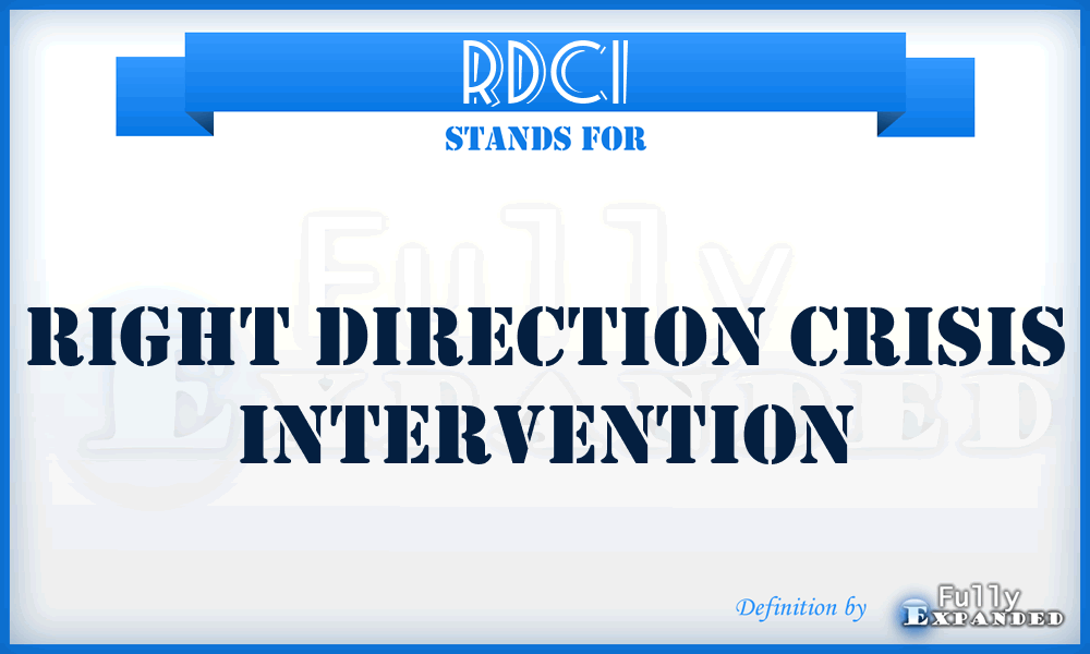 RDCI - Right Direction Crisis Intervention