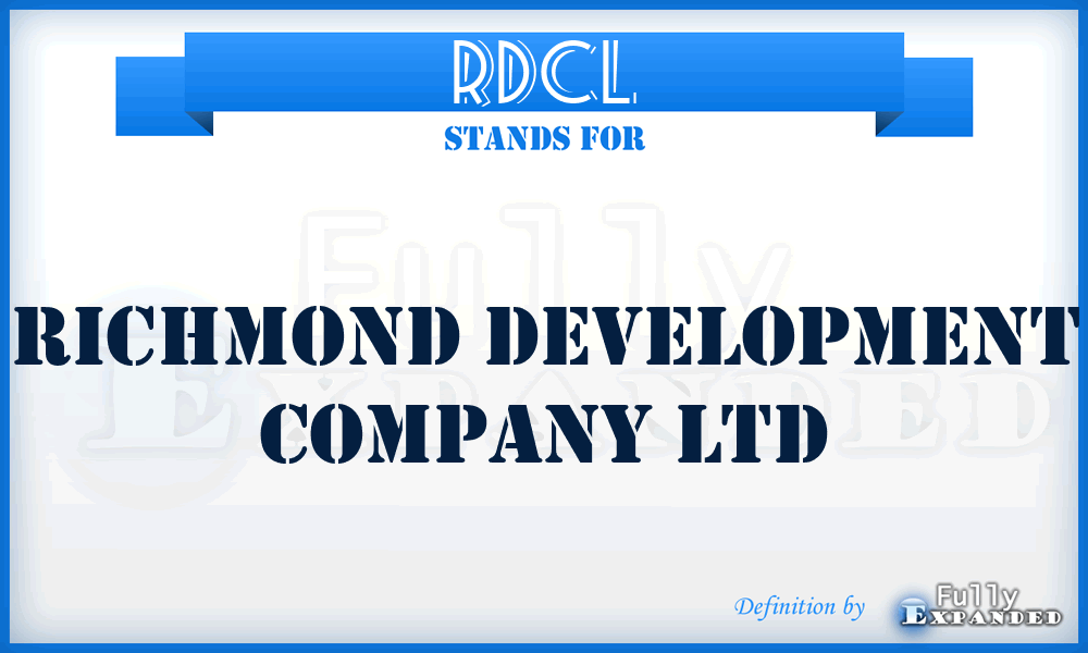 RDCL - Richmond Development Company Ltd