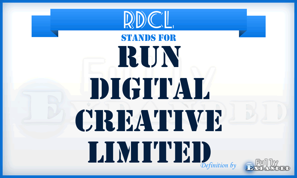 RDCL - Run Digital Creative Limited