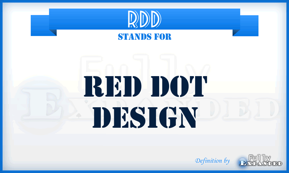 RDD - Red Dot Design