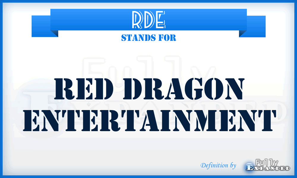 RDE - Red Dragon Entertainment