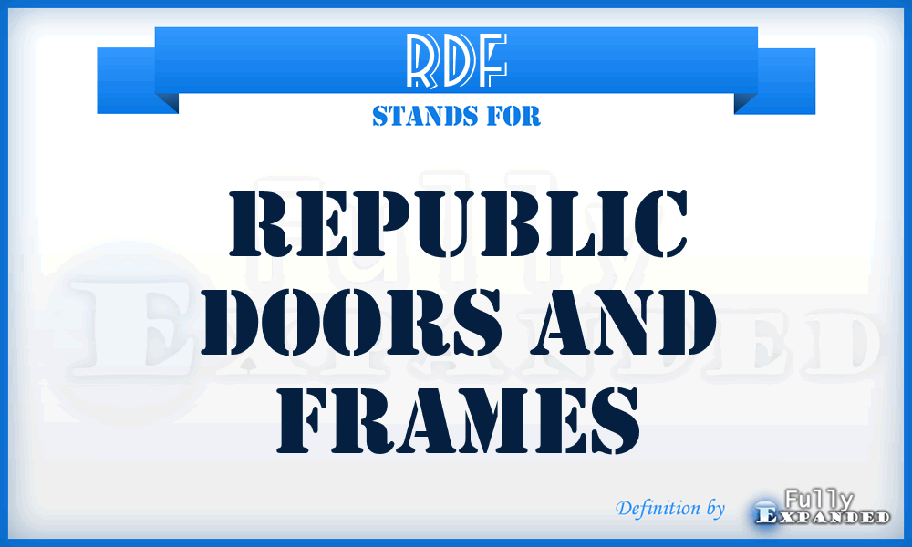RDF - Republic Doors and Frames