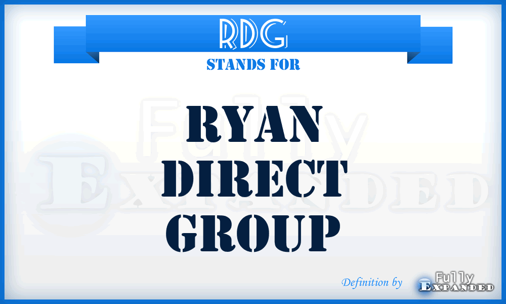 RDG - Ryan Direct Group