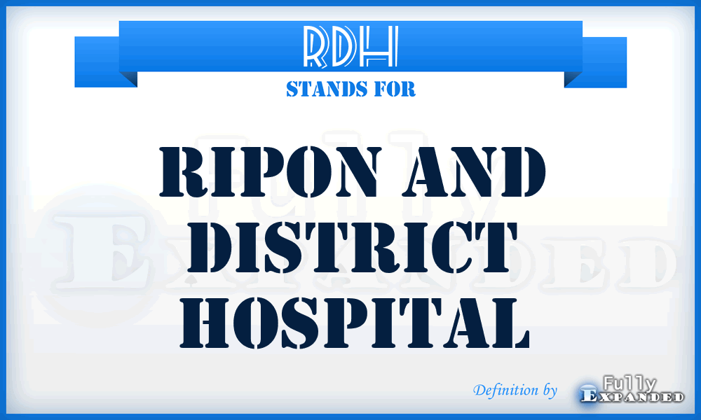 RDH - Ripon and District Hospital