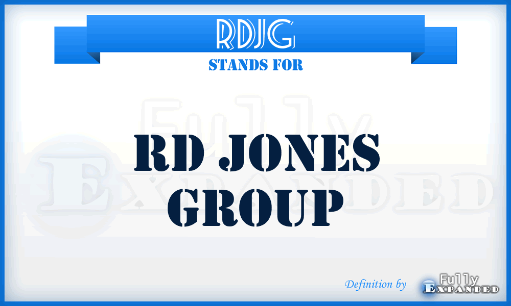 RDJG - RD Jones Group