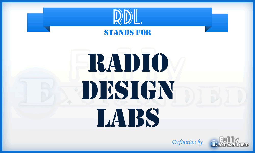 RDL - Radio Design Labs