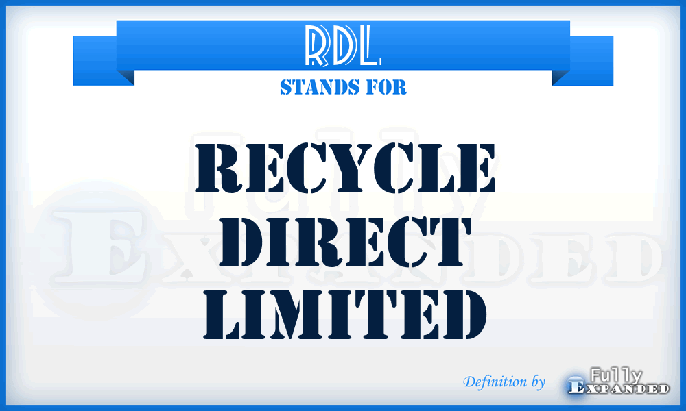 RDL - Recycle Direct Limited