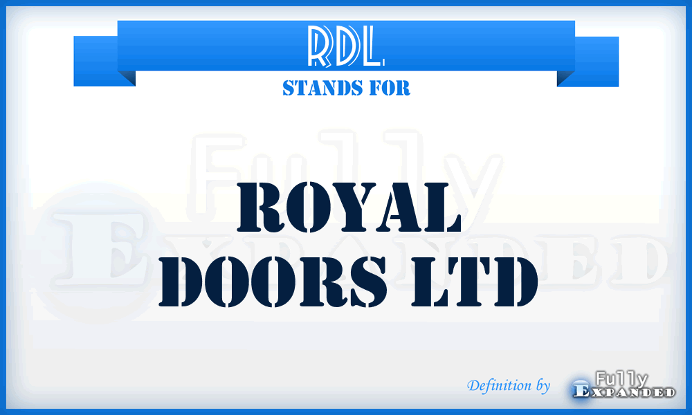 RDL - Royal Doors Ltd
