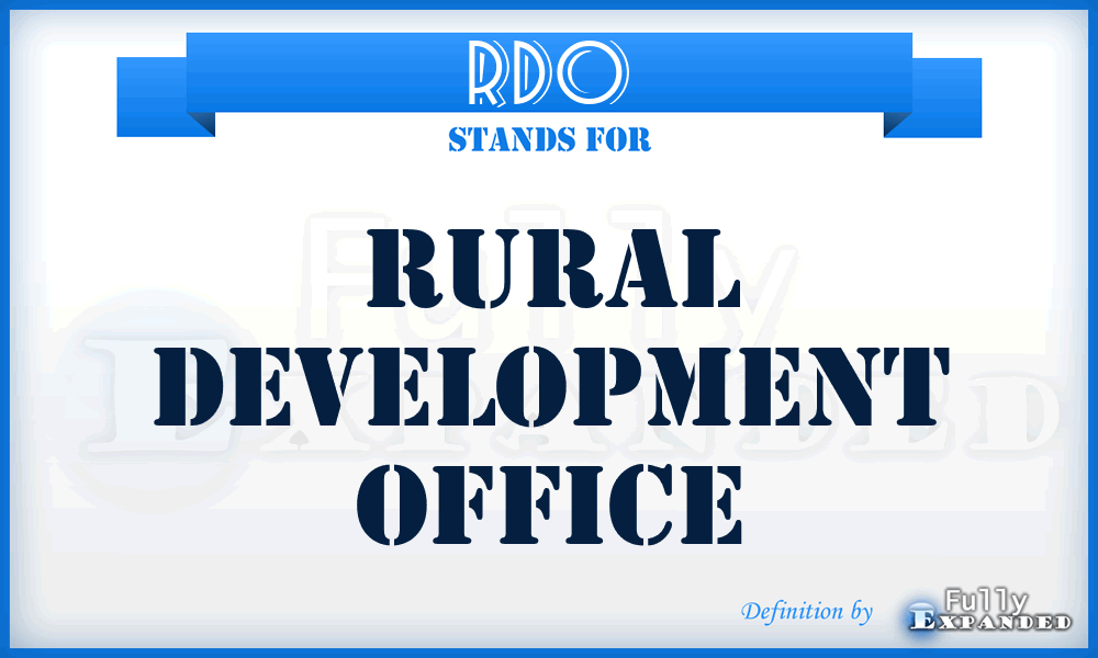 RDO - Rural Development Office