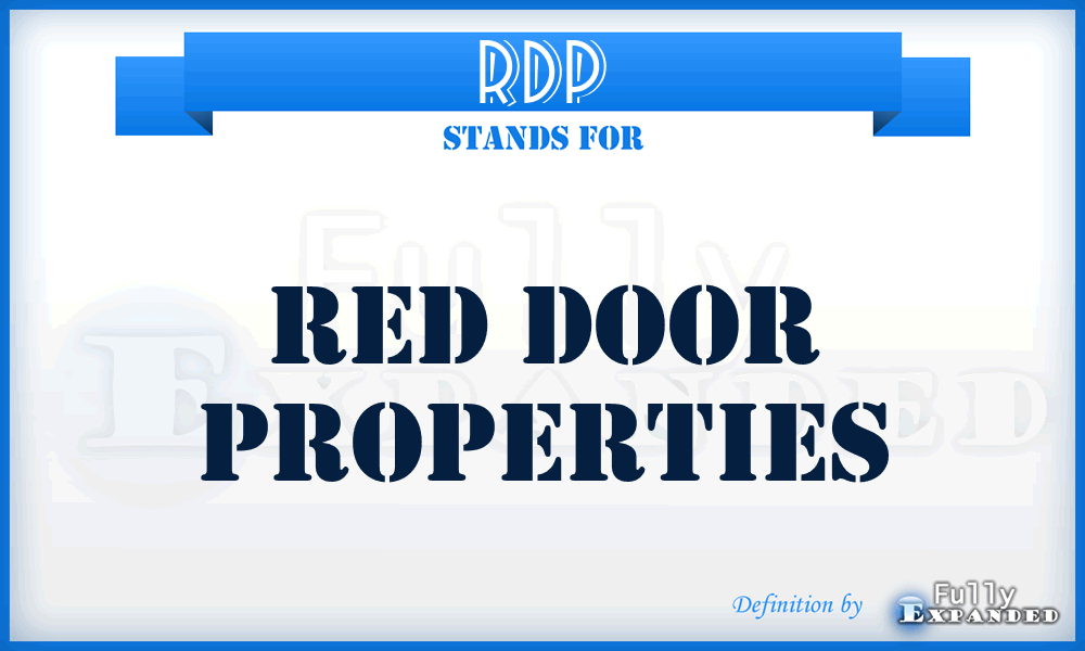 RDP - Red Door Properties