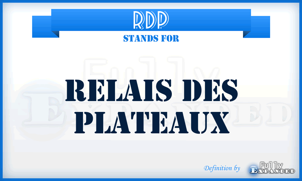RDP - Relais Des Plateaux