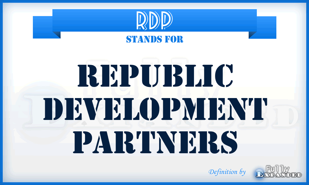 RDP - Republic Development Partners