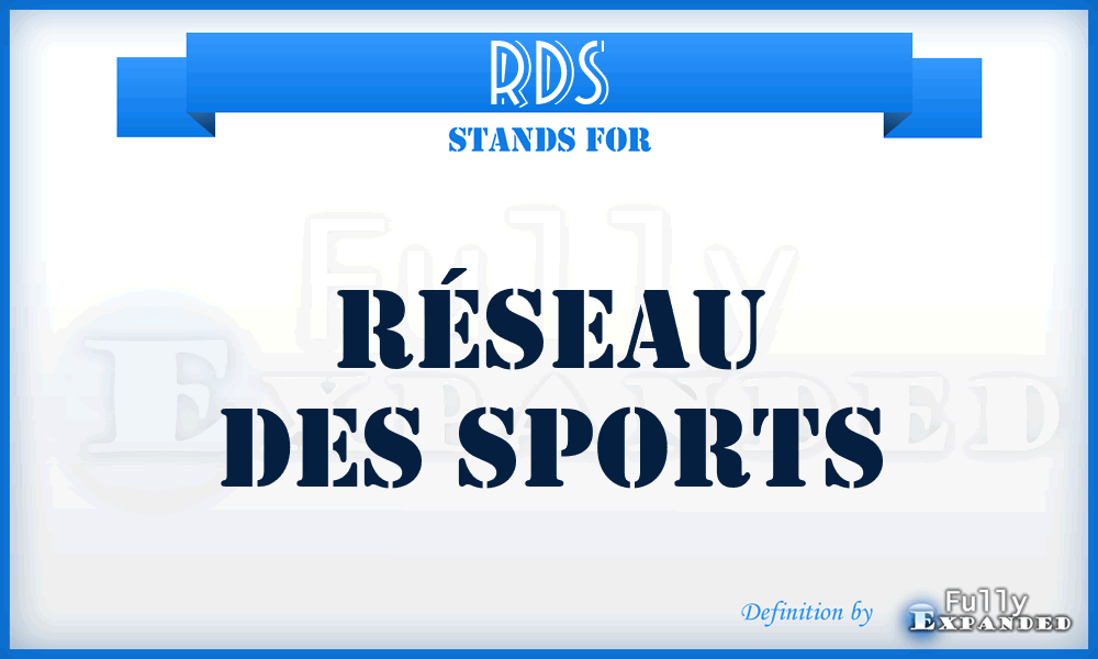 RDS - Réseau des sports