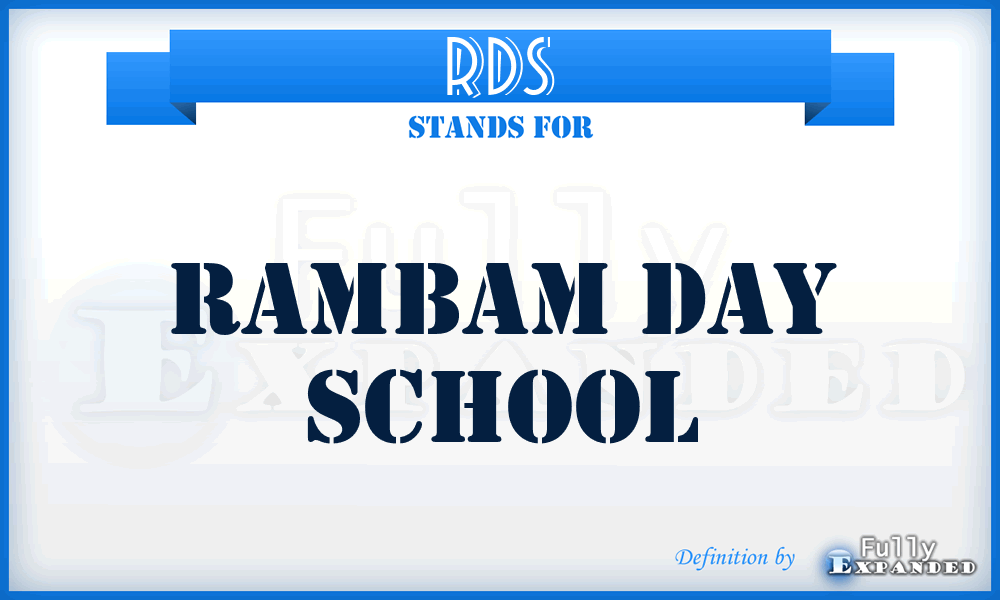 RDS - Rambam Day School