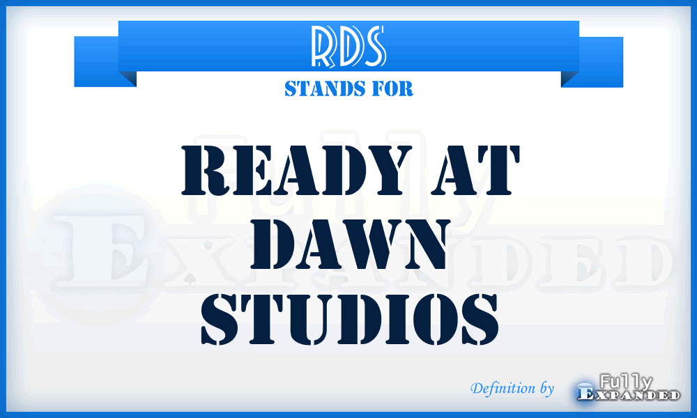 RDS - Ready at Dawn Studios