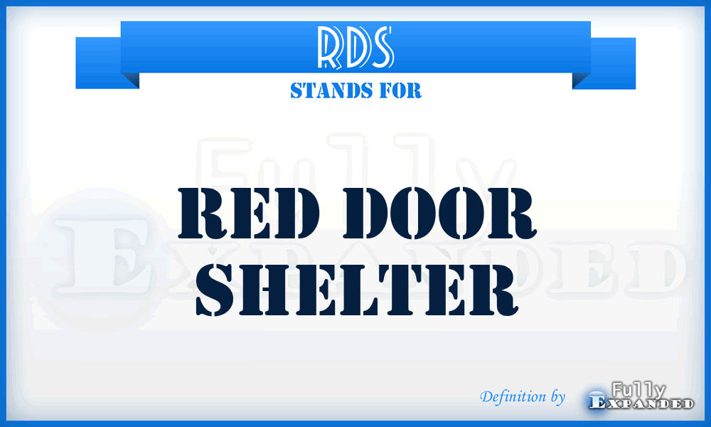RDS - Red Door Shelter