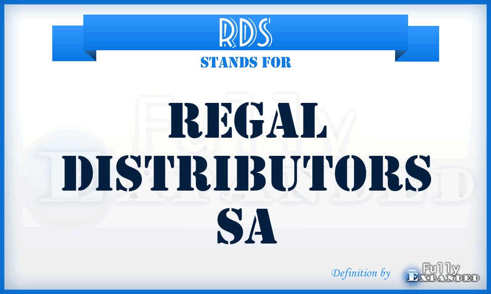 RDS - Regal Distributors Sa