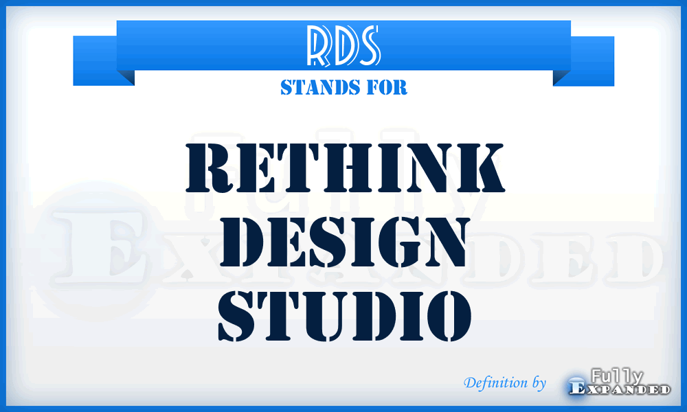 RDS - Rethink Design Studio